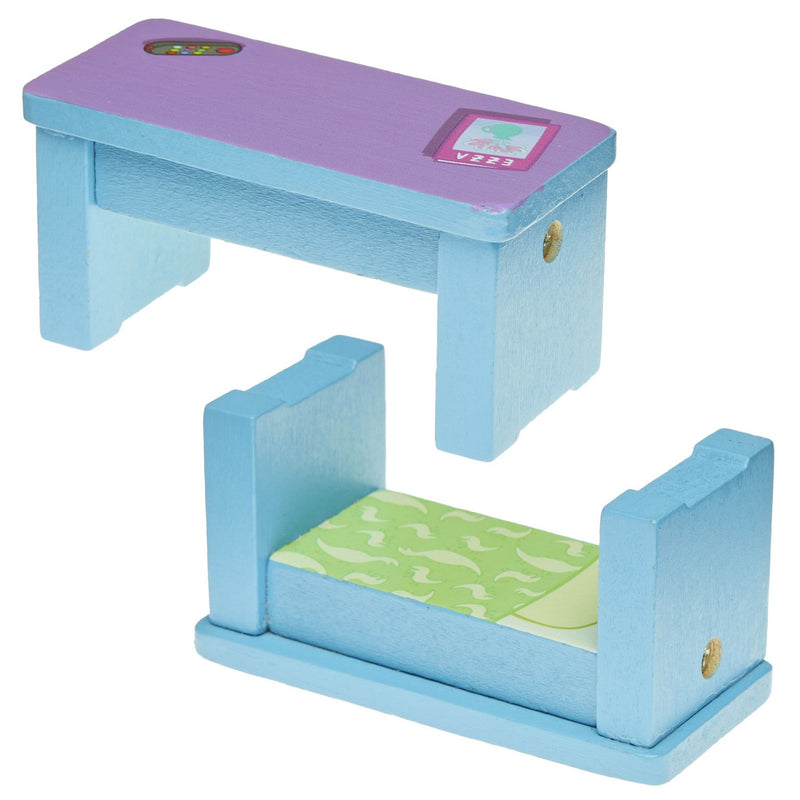 Peppa Pig's Wooden Family Home - Reversible Desk into George's Bed