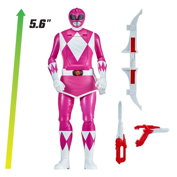 MMPR Auto-Morphin Pink Ranger Figure | Classic Action Toy for Kids ...