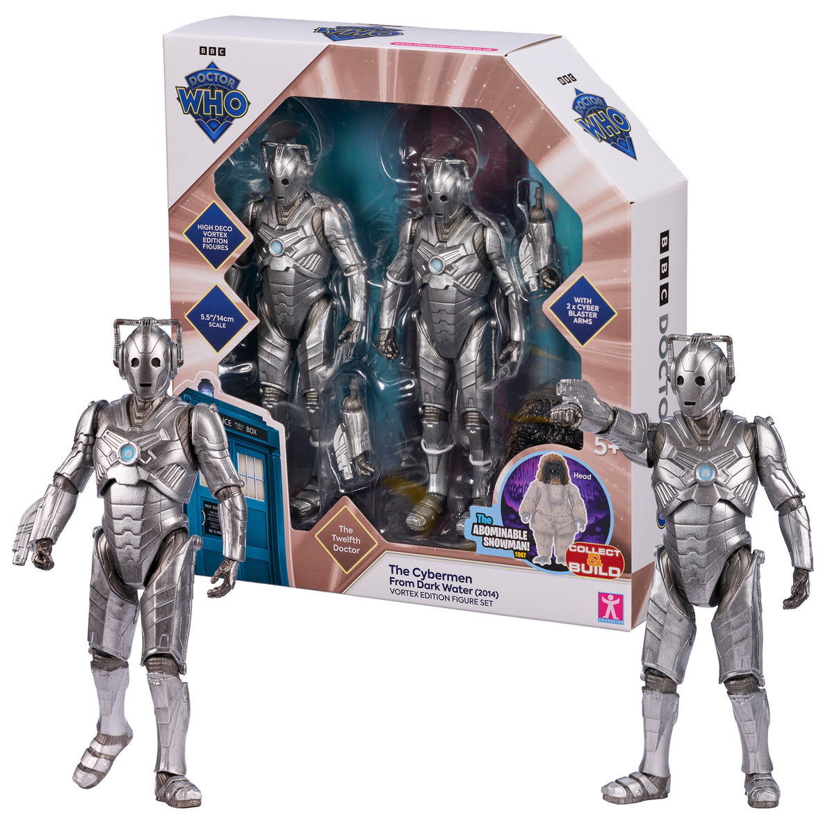 Doctor Who Cybermen Twin Pack Vortex Edition from Dark Water front view
