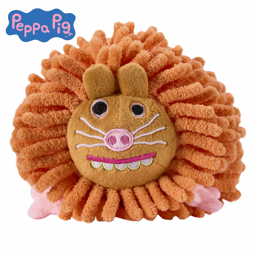 Plush Brian the Guinea Pig with Peppa Pig logo on a white background