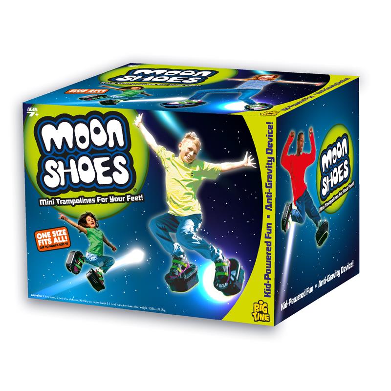 Moon Shoes Anti-Gravity Trampoline Big Time Toys Purple & Black bouncy shoes