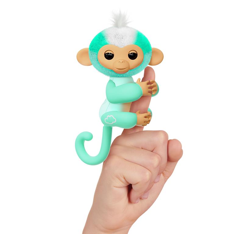 Fingerlings 2023 New Interactive Baby Monkey Reacts to Touch – 70+ Sounds &  Reactions – Harmony (Pink)