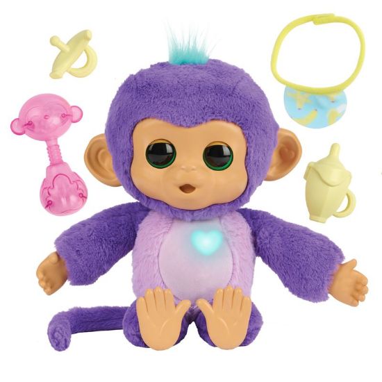 Fingerlings Care ‘n’ Cuddles Interactive Baby Monkey-3191