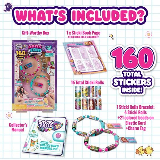 Sticki Rolls Anna & Erin BFF Pack-SR600